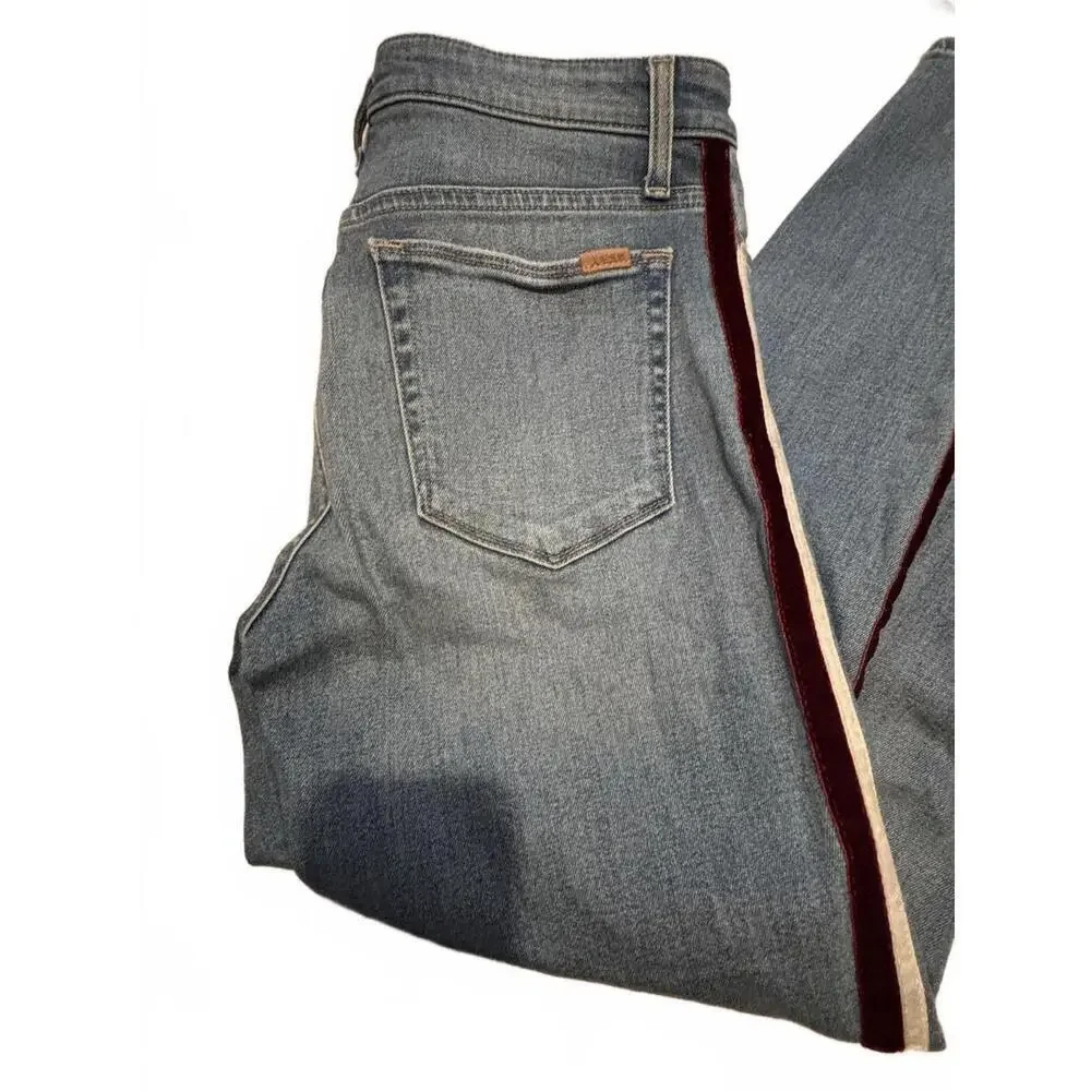 JOE’S JEANS Charlie Velvet Stripe High Rise Skinny Jeans 27 - Picture 3 of 7